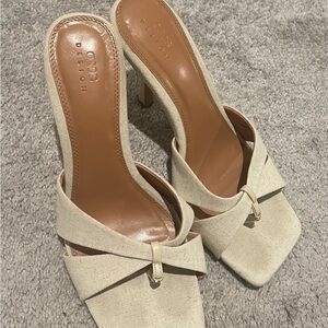 Asos Women's Cream Heeled Sandals